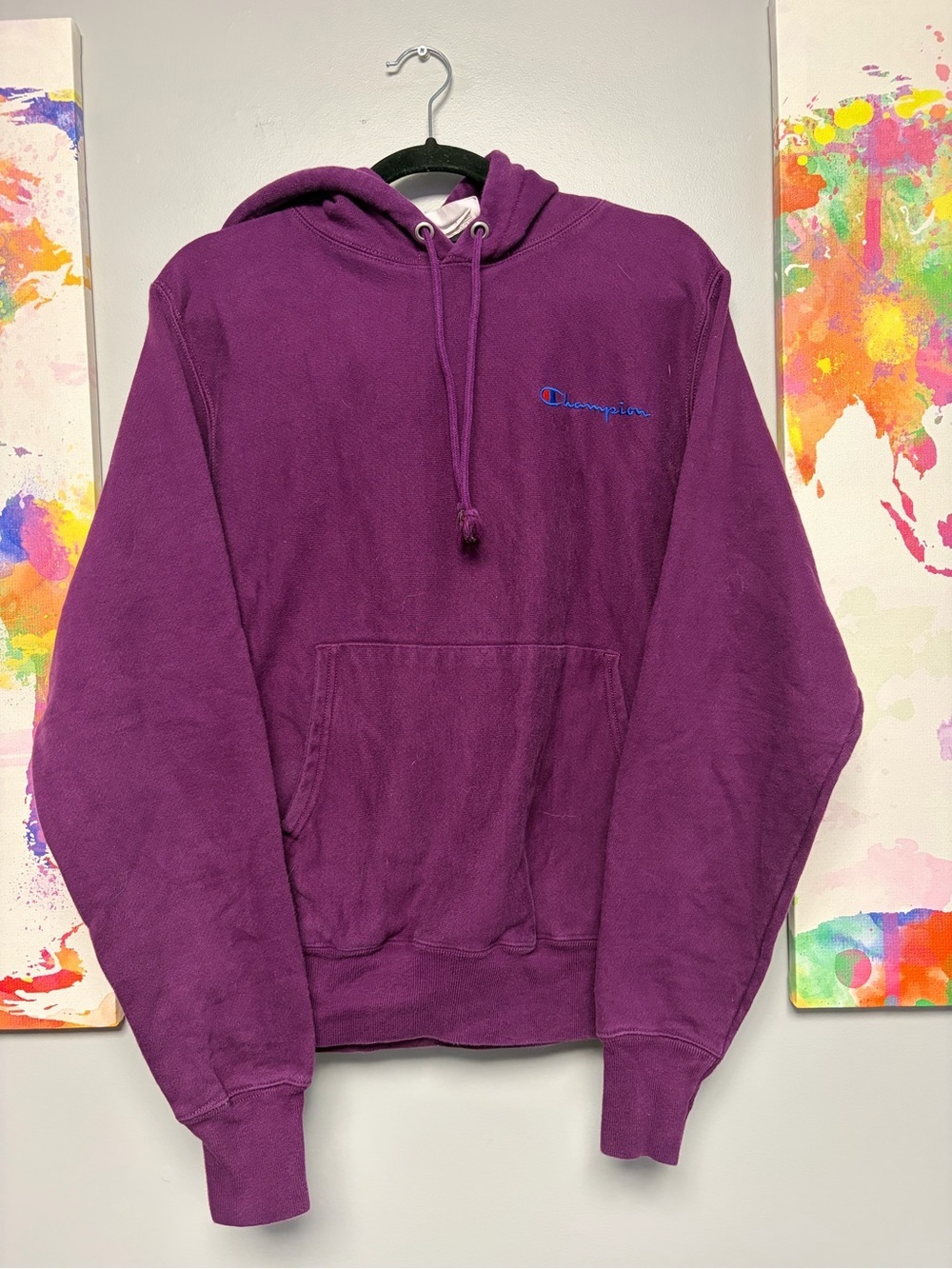 Champion Purple Hoodie Sweater